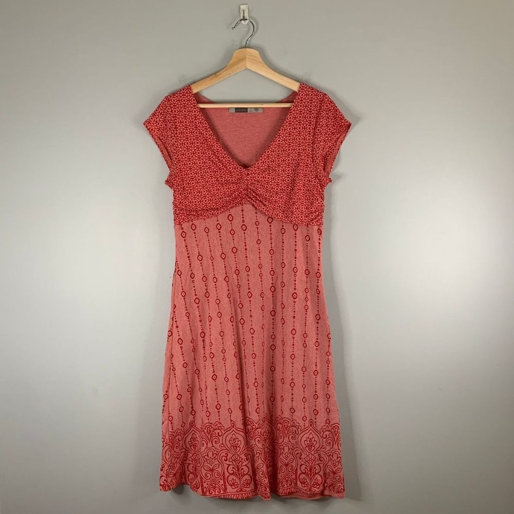 Athleta Red Patterned Mini Dress